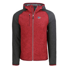 Kansas City Chiefs Cutter & Buck Americana Mainsail Full-Zip Hooded Jacket Heather Red/Heather Charcoal - NFL