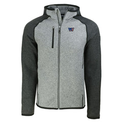 Washington Commanders Cutter & Buck Americana Mainsail Full-Zip Hooded Jacket Heather Gray/Heather Charcoal - NFL