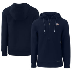 Kansas City Chiefs Cutter & Buck Americana Roam Eco Half-Zip Recycled Pullover Hoodie Navy - NFL