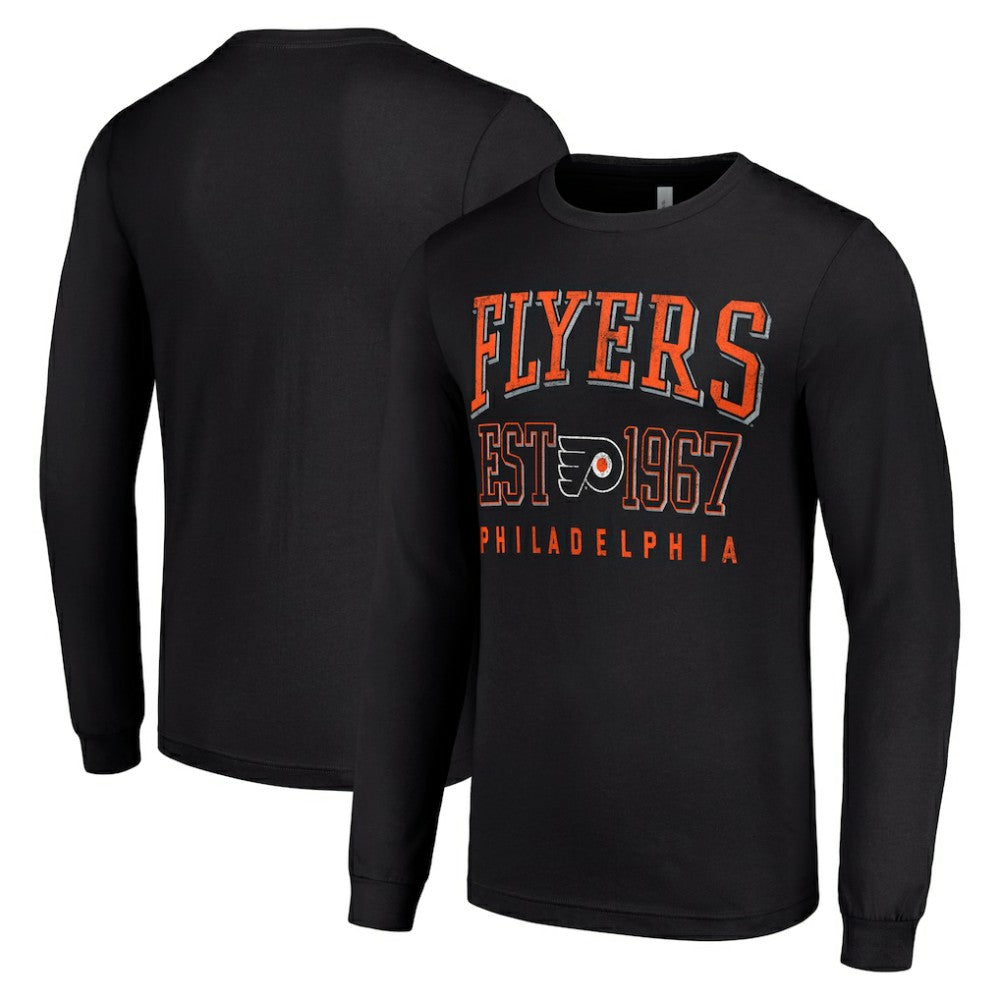Philadelphia Flyers - Starter Retro Graphic Long Sleeve Crew T-Shirt Black