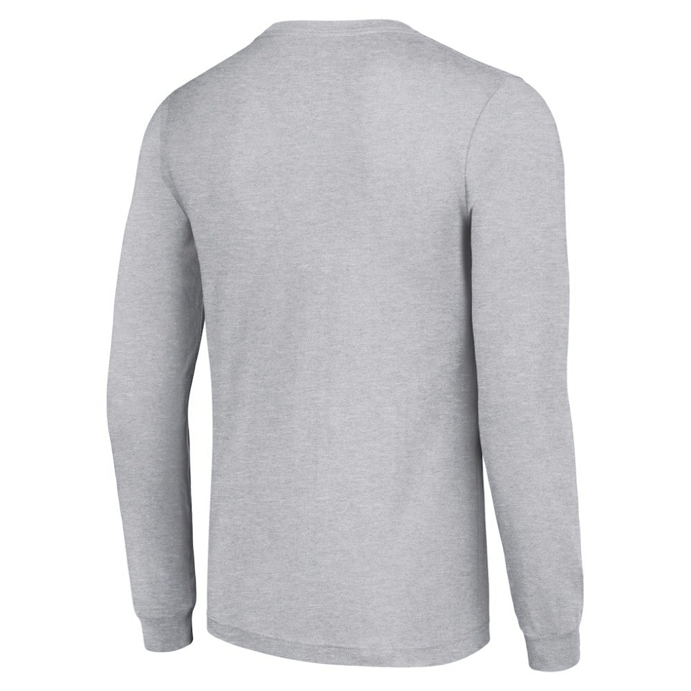New Jersey Devils - Starter Retro Graphic Long Sleeve Crew T-Shirt Heather Gray