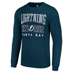 Tampa Bay Lightning - Starter Logo Graphic Long Sleeve T-Shirt Navy