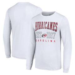 Carolina Hurricanes - Starter Logo Graphic Long Sleeve T-Shirt White