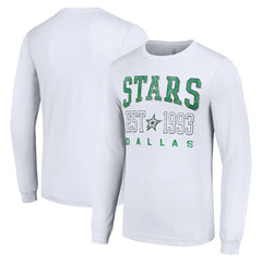 Dallas Stars - Starter Logo Graphic Long Sleeve T-Shirt White