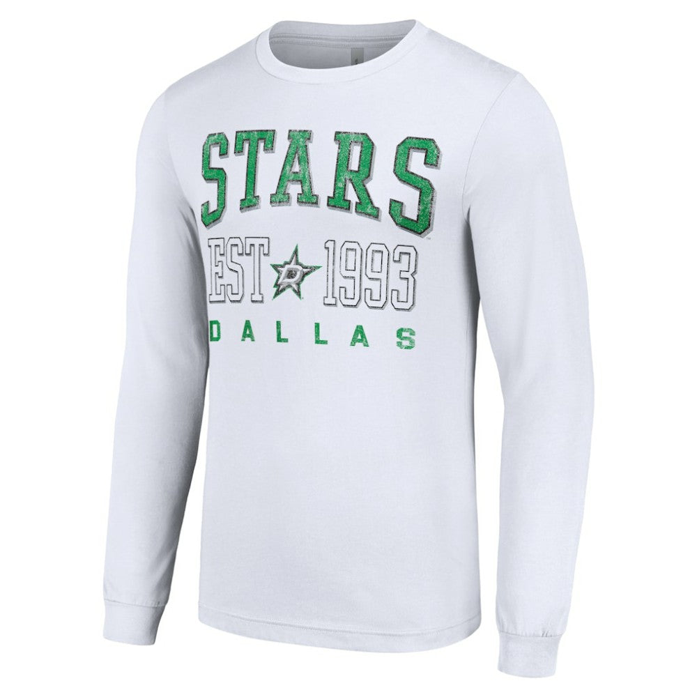 Dallas Stars - Starter Logo Graphic Long Sleeve T-Shirt White