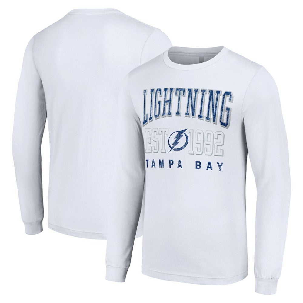 Tampa Bay Lightning - Starter Logo Graphic Long Sleeve T-Shirt White