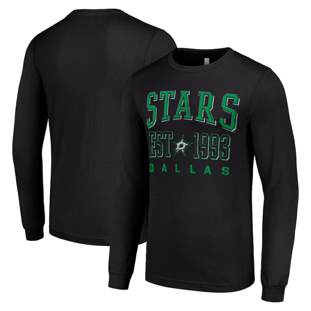 Dallas Stars - Starter Logo Graphic Long Sleeve T-Shirt Black