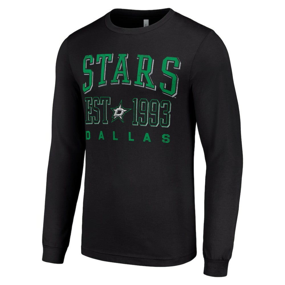 Dallas Stars - Starter Logo Graphic Long Sleeve T-Shirt Black