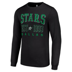 Dallas Stars - Starter Logo Graphic Long Sleeve T-Shirt Black