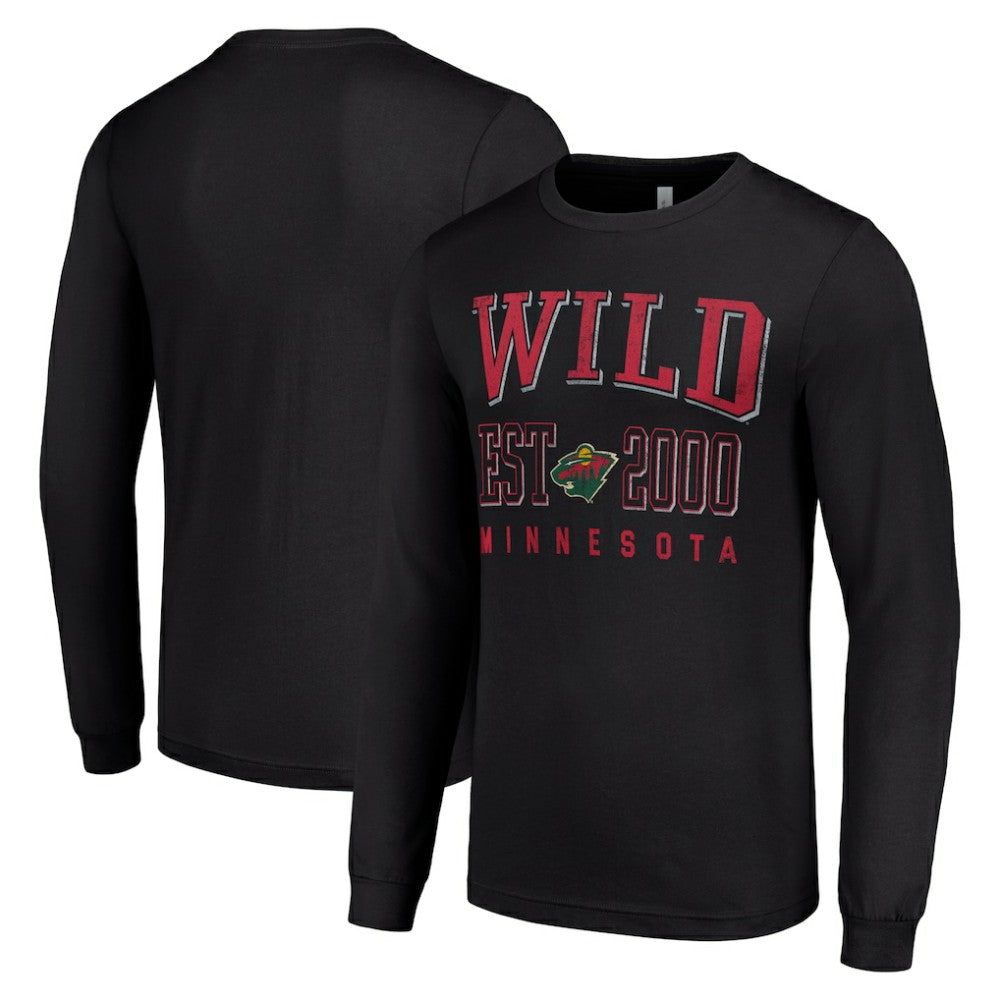 Minnesota Wild - Starter Logo Graphic Long Sleeve T-Shirt Black