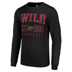 Minnesota Wild - Starter Logo Graphic Long Sleeve T-Shirt Black