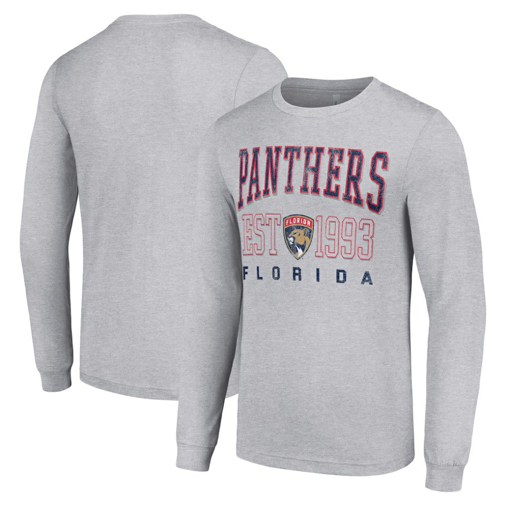 Florida Panthers - Starter Logo Graphic Long Sleeve T-Shirt Heather Gray