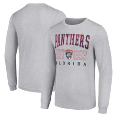 Florida Panthers - Starter Logo Graphic Long Sleeve T-Shirt Heather Gray