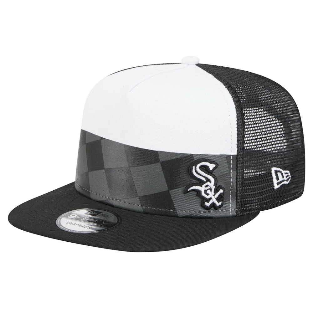 Chicago White Sox New Era Checkmate Trucker 9FIFTY Snapback Hat Online