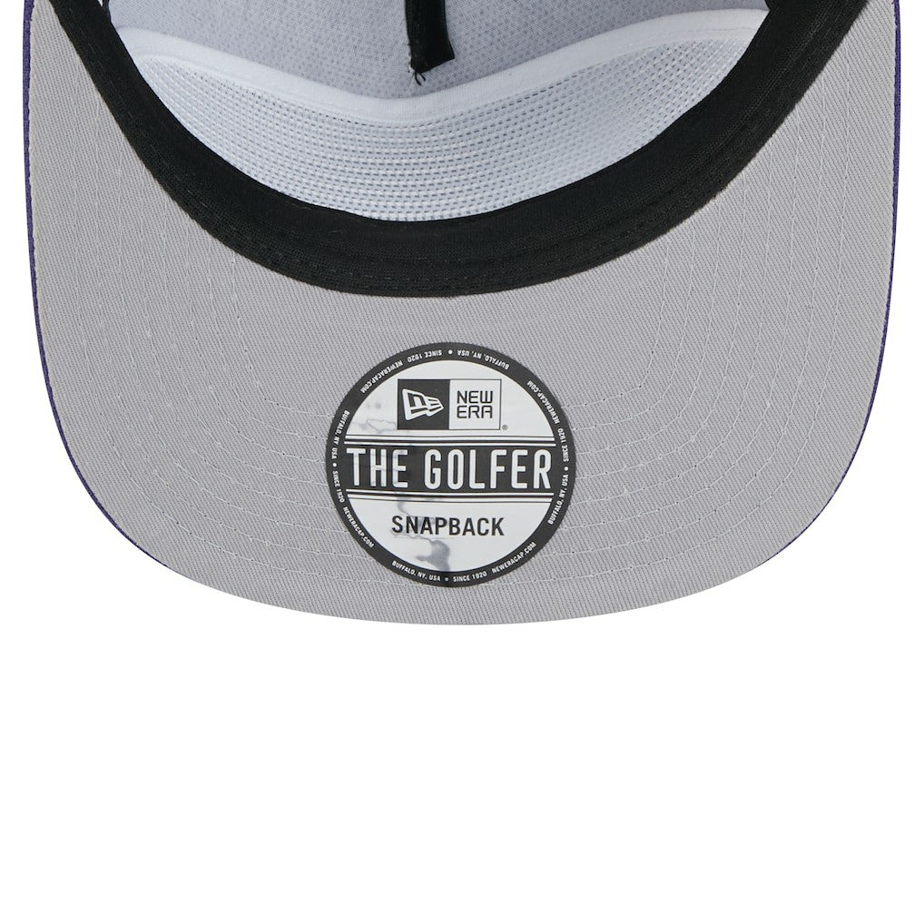 New Era - Phoenix Suns Oversized Puff Print Logo Golfer Snapback Hat - Purple