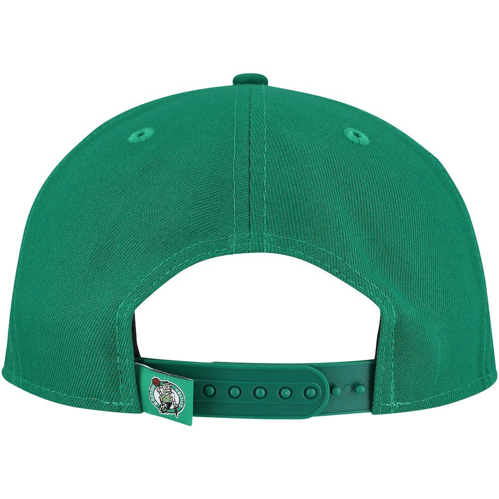 New Era - Boston Celtics Oversized Puff Print Logo Golfer Snapback Hat - Kelly Green