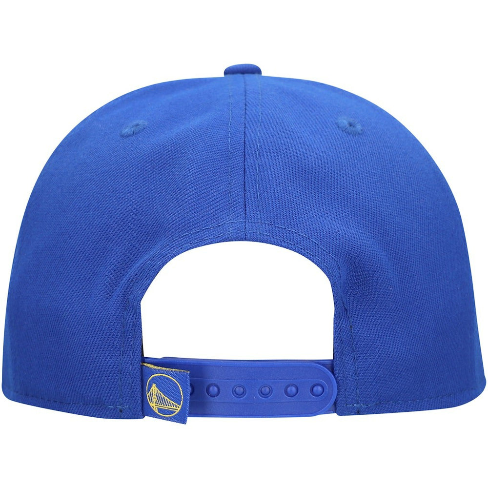 New Era - Golden State Warriors Oversized Puff Print Logo Golfer Snapback Hat - Royal