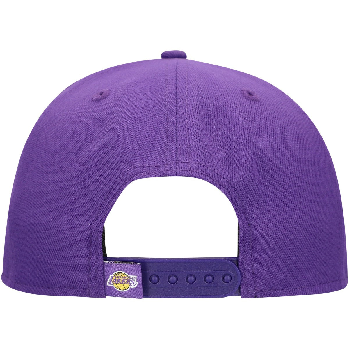 New Era - Los Angeles Lakers Oversized Puff Print Logo Golfer Snapback Hat - Purple