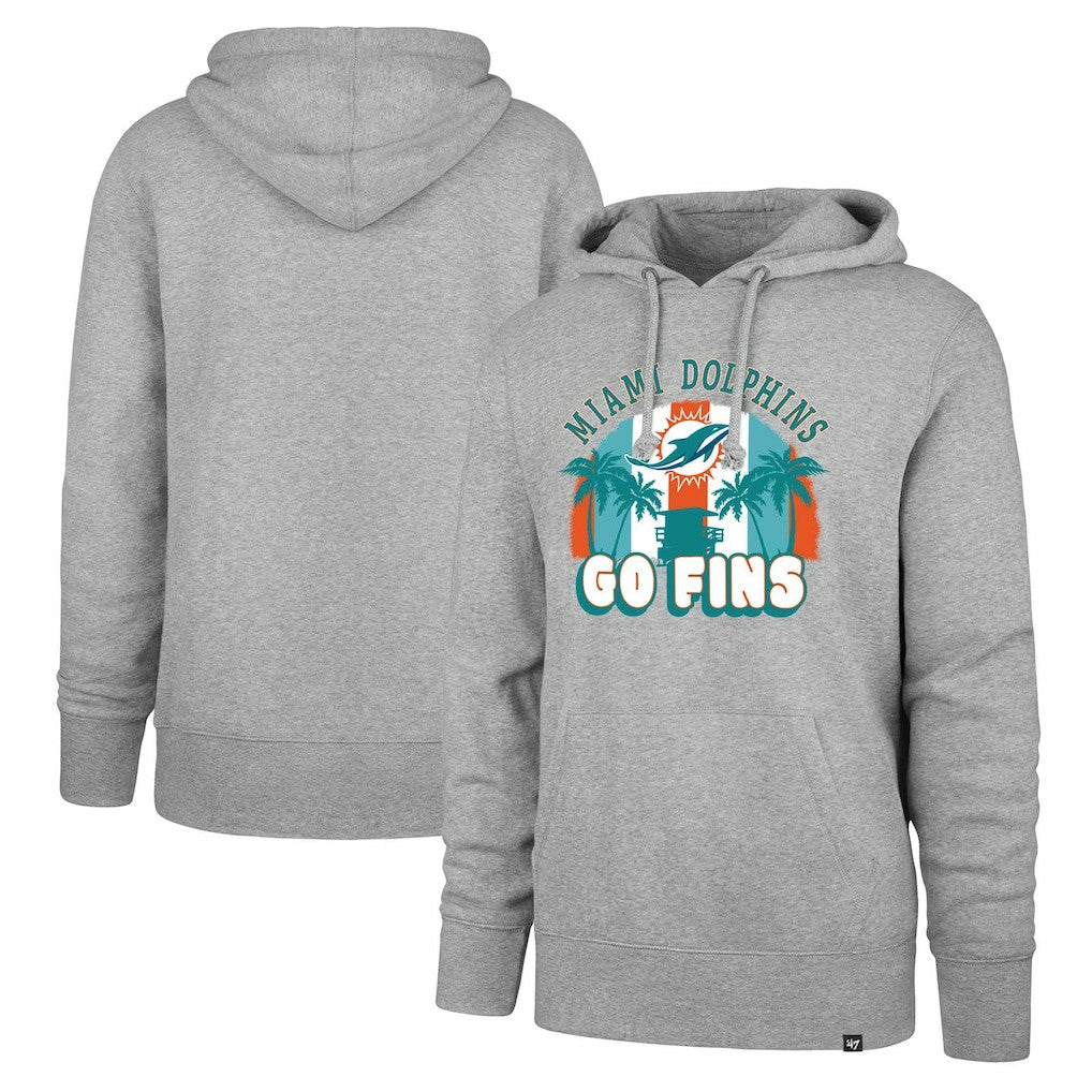 Miami Dolphins '47 Regional Headline Pullover Hoodie Gray - 47 brand