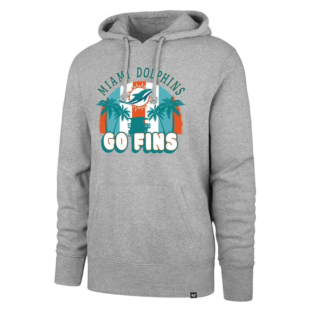 Miami Dolphins '47 Regional Headline Pullover Hoodie Gray - 47 brand