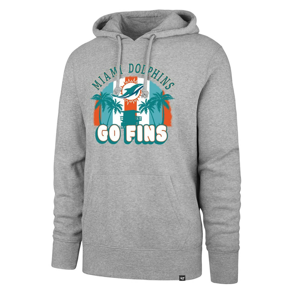 Miami Dolphins '47 Regional Headline Pullover Hoodie Gray - 47 brand