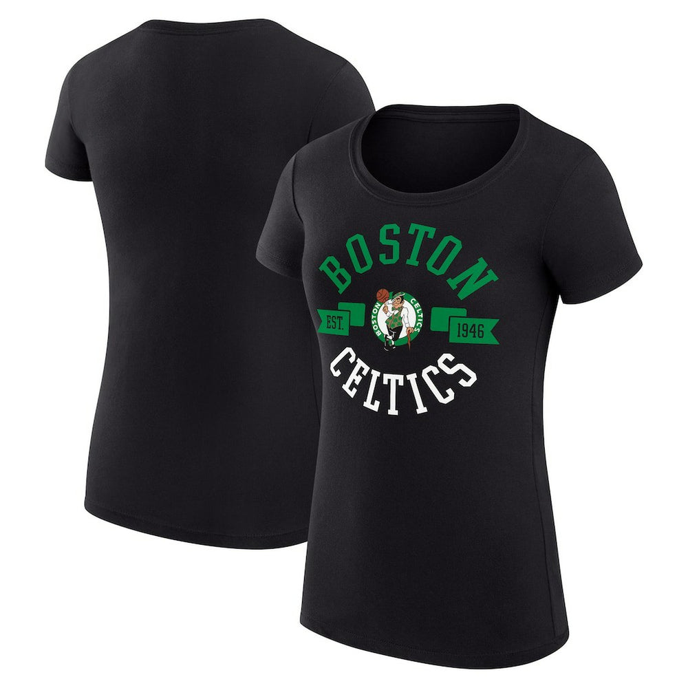 NBA - Boston Celtics G-III 4Her by Carl Banks Women's Super-Slim Fit Lightweight Large City Logo T-Shirt - Black