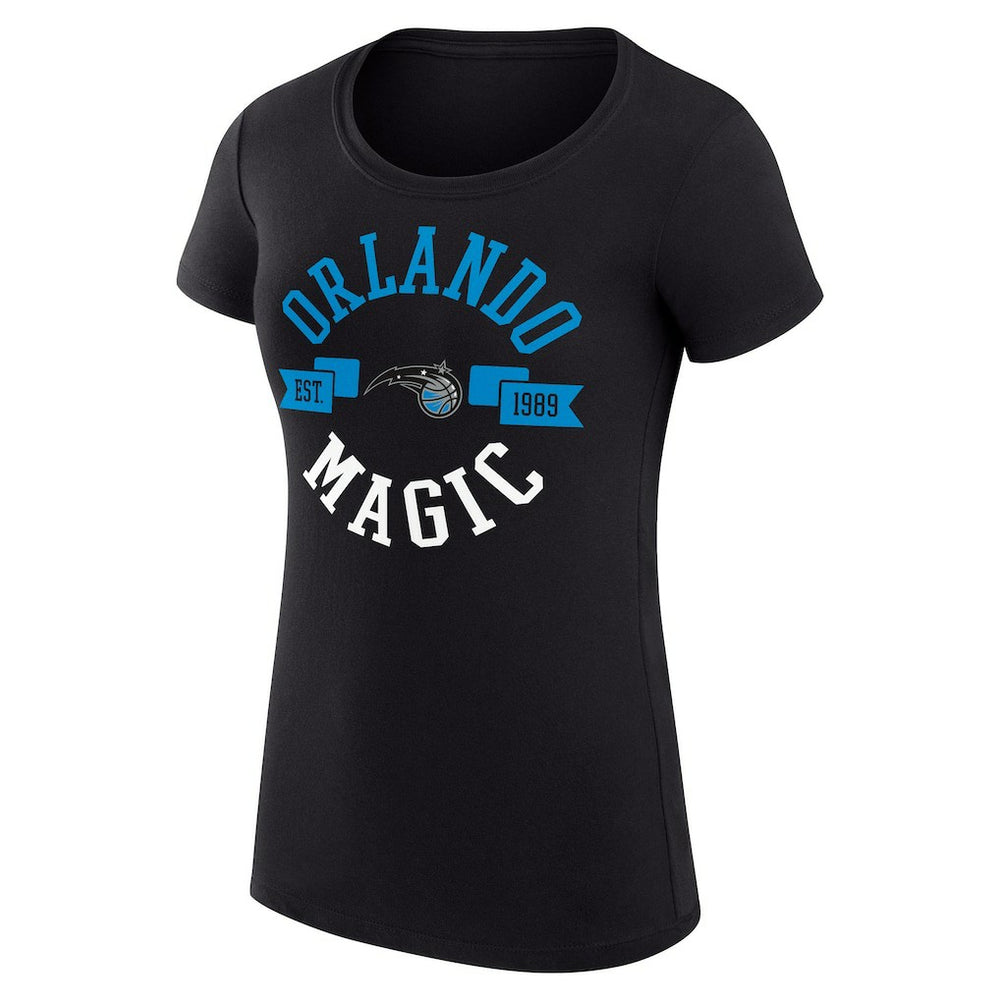 NBA - Orlando Magic G-III 4Her by Carl Banks Women's Super-Slim Fit Lightweight Large City Logo T-Shirt - Black