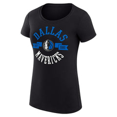 NBA - Dallas Mavericks G-III 4Her by Carl Banks Women's Super-Slim Fit Lightweight Large City Logo T-Shirt - Black