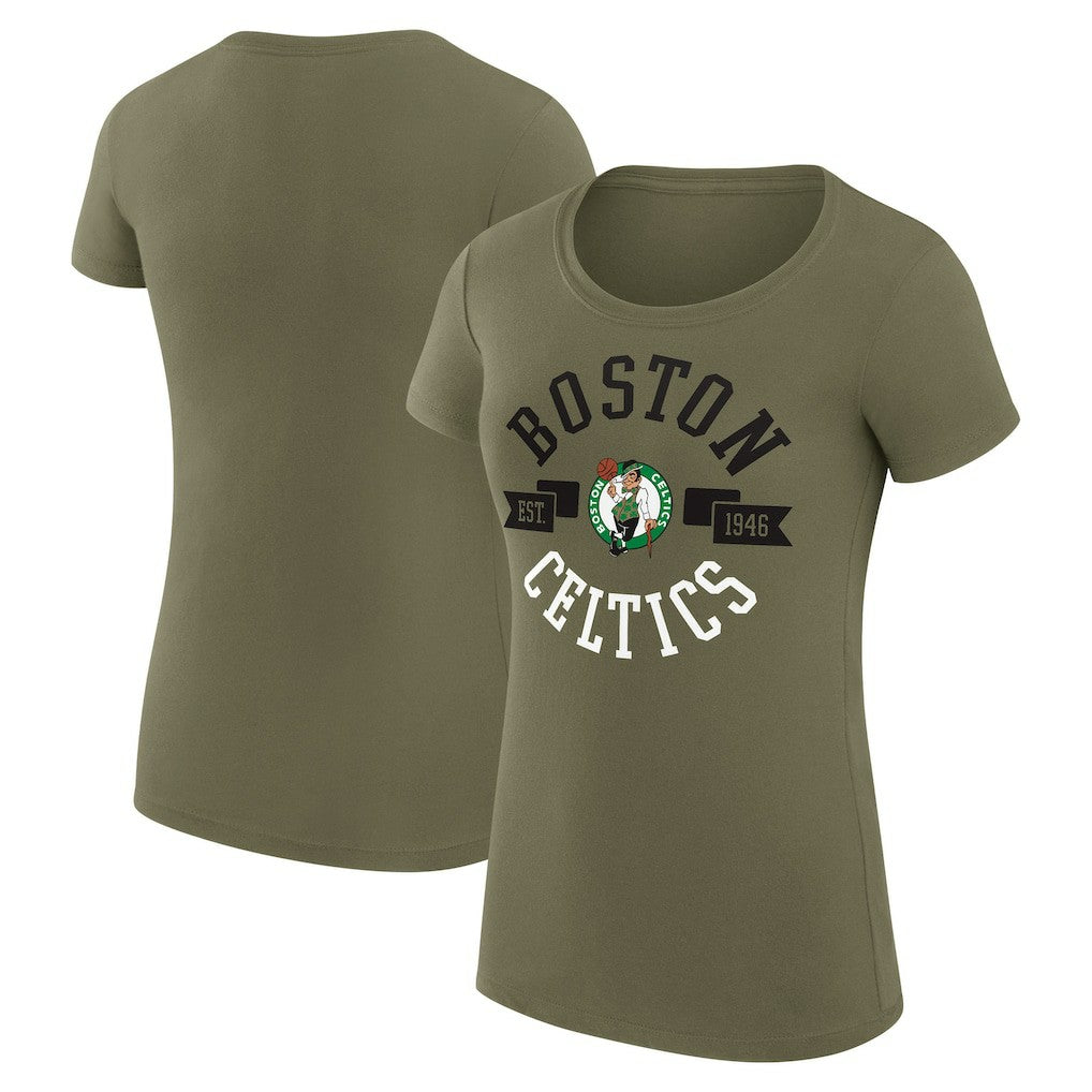 NBA - Boston Celtics G-III 4Her by Carl Banks Women's Super-Slim Fit Lightweight Large City Logo T-Shirt - Green