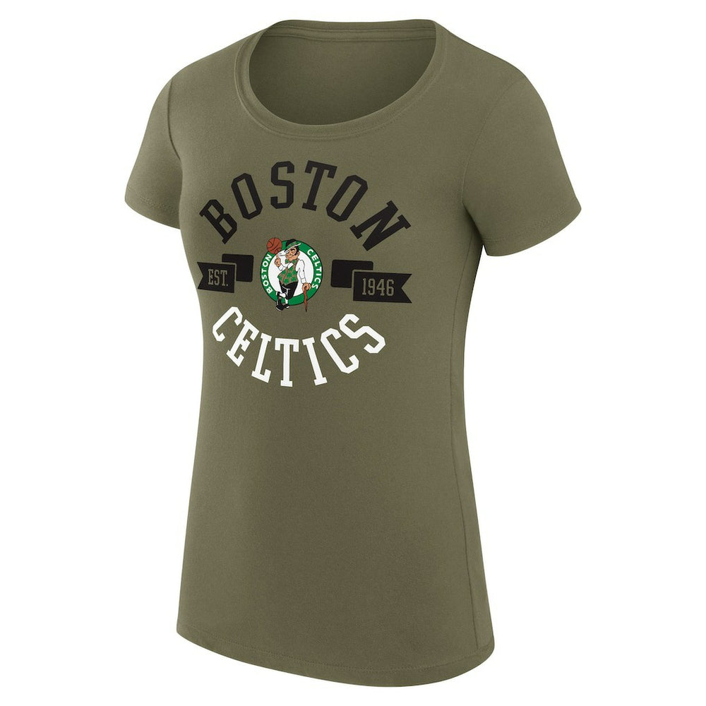 NBA - Boston Celtics G-III 4Her by Carl Banks Women's Super-Slim Fit Lightweight Large City Logo T-Shirt - Green