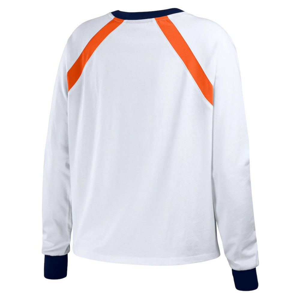 Houston Astros WEAR by Erin Andrews Women's Raglan Long Sleeve T-Shirt Lifestyle