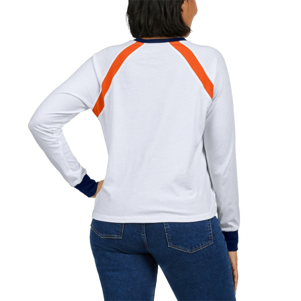 Houston Astros WEAR by Erin Andrews Women's Raglan Long Sleeve T-Shirt Lifestyle