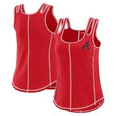 Atlanta Braves WEAR by Erin Andrews Women's Contrast Stitch Tank Top Near Me