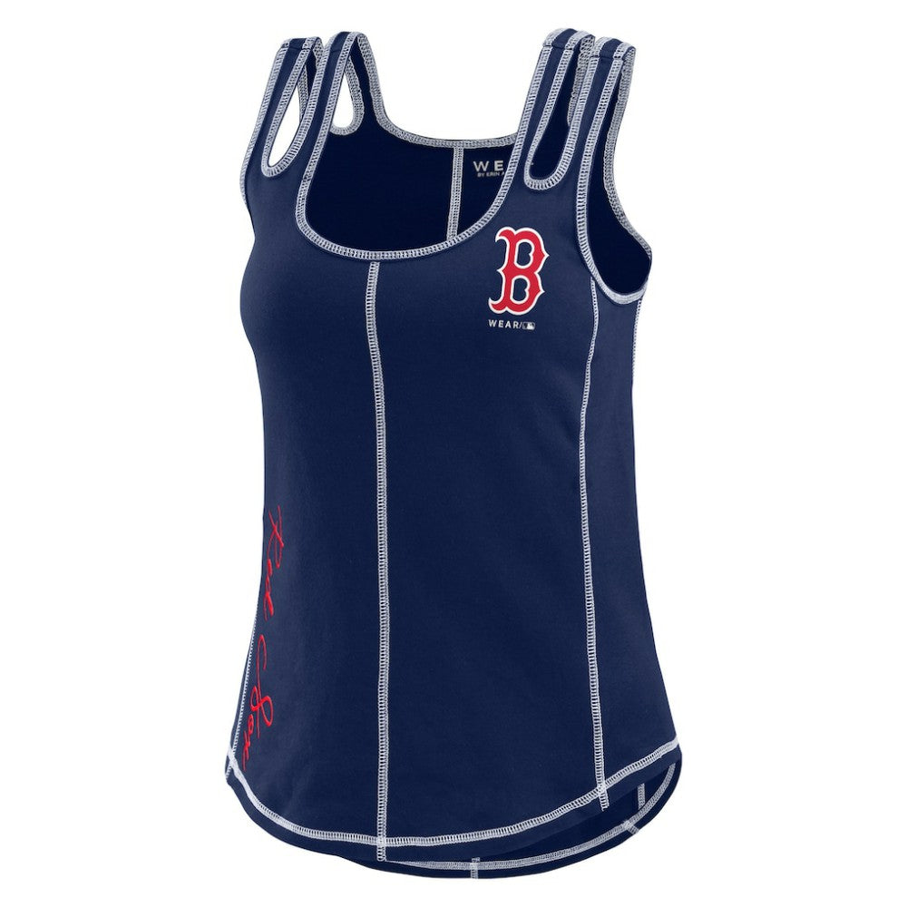 Boston Red Sox WEAR by Erin Andrews Women's Contrast Stitch Tank Top On Sale