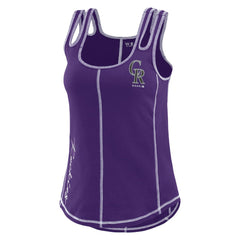 Colorado Rockies WEAR by Erin Andrews Women's Contrast Stitch Tank Top Clearance