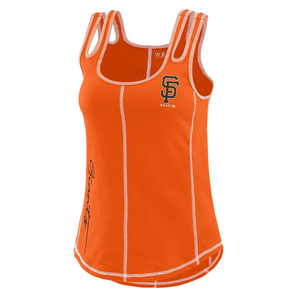 San Francisco Giants WEAR by Erin Andrews Women's Contrast Stitch Tank Top On Sale