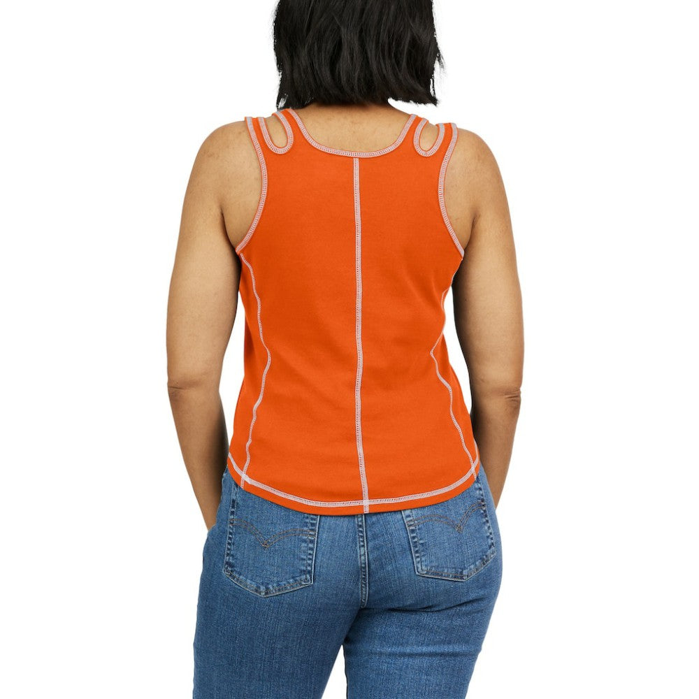 San Francisco Giants WEAR by Erin Andrews Women's Contrast Stitch Tank Top On Sale