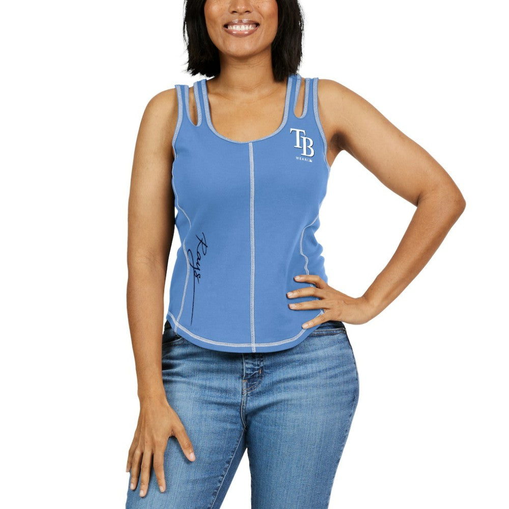 Tampa Bay Rays WEAR by Erin Andrews Women's Contrast Stitch Tank Top Online