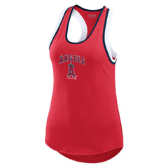 Los Angeles Angels WEAR by Erin Andrews Women's Colorblock Racerback Tank Top Clearance