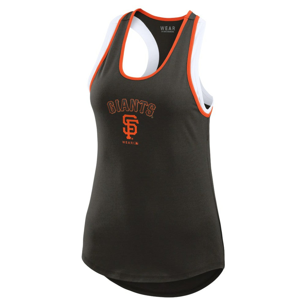 San Francisco Giants WEAR by Erin Andrews Women's Colorblock Racerback Tank Top Clearance