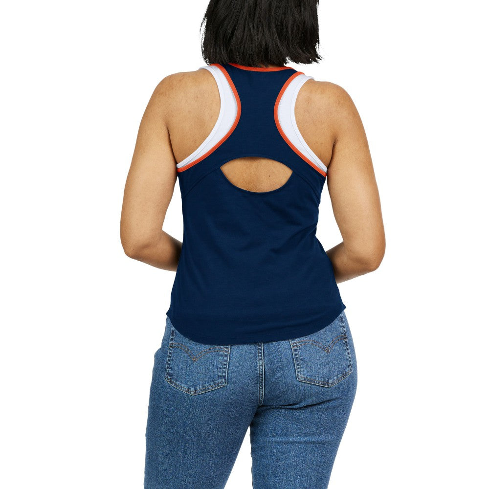 Houston Astros WEAR by Erin Andrews Women's Colorblock Racerback Tank Top Lifestyle