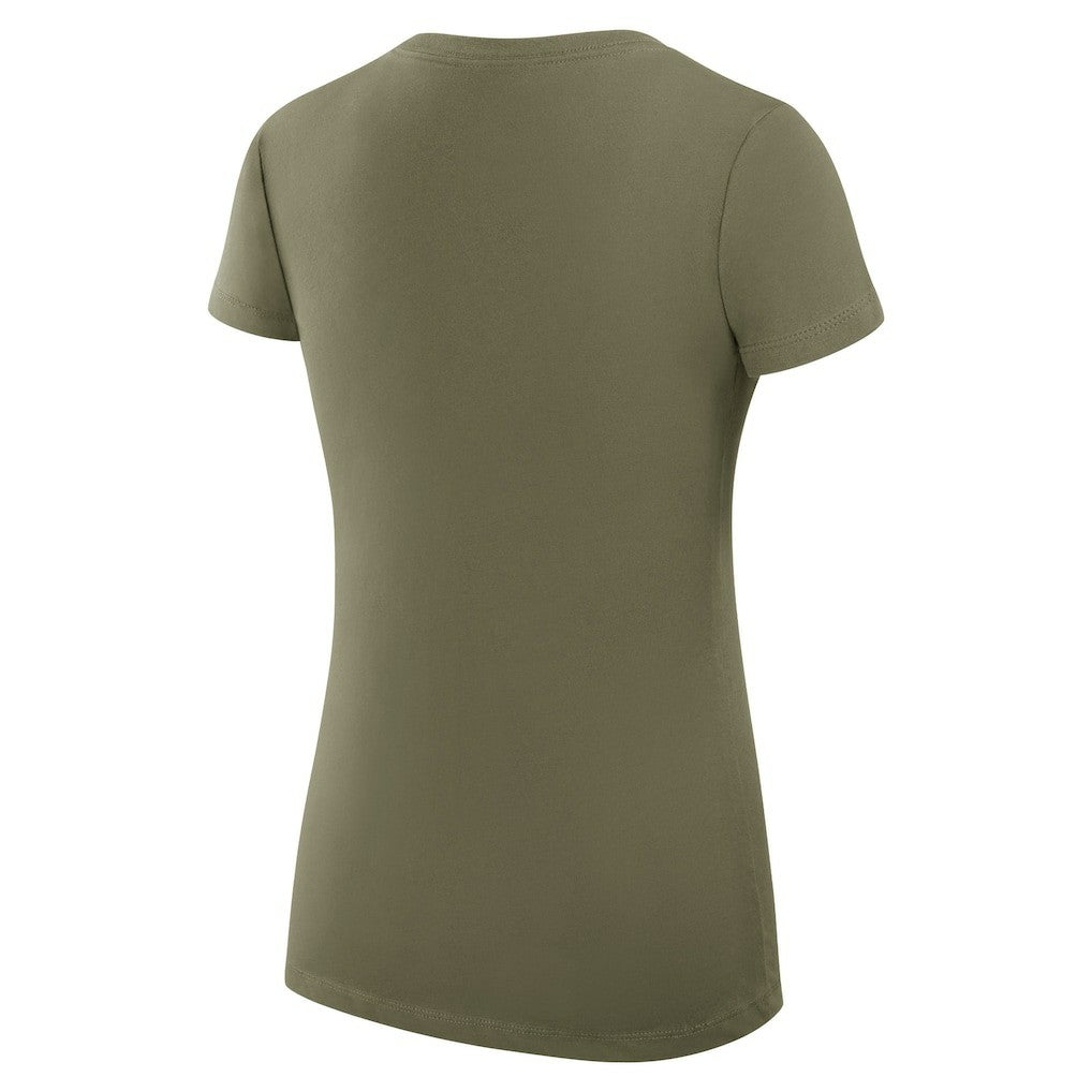 NBA - Boston Celtics G-III 4Her by Carl Banks Women's Super-Slim Fit Lightweight Large City Logo V-Neck T-Shirt - Olive