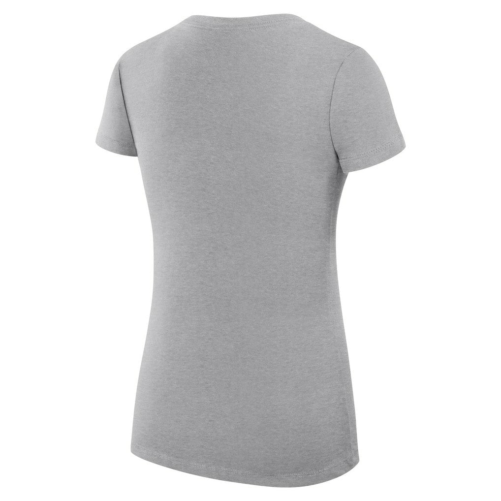 NBA - Golden State Warriors G-III 4Her by Carl Banks Women's Super-Slim Fit Lightweight Large City Logo V-Neck T-Shirt - Heather Gray