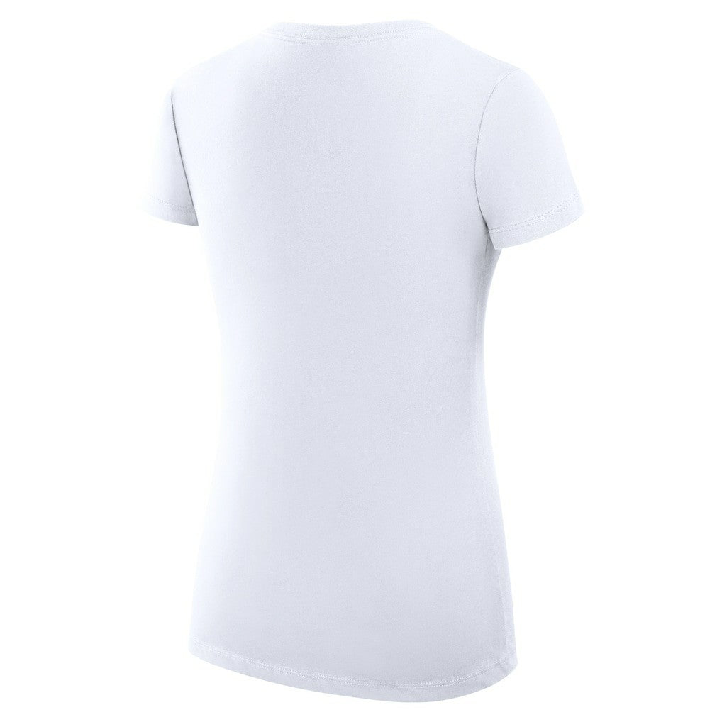 NBA - Golden State Warriors G-III 4Her by Carl Banks Women's Super-Slim Fit Lightweight Large City Logo V-Neck T-Shirt - White