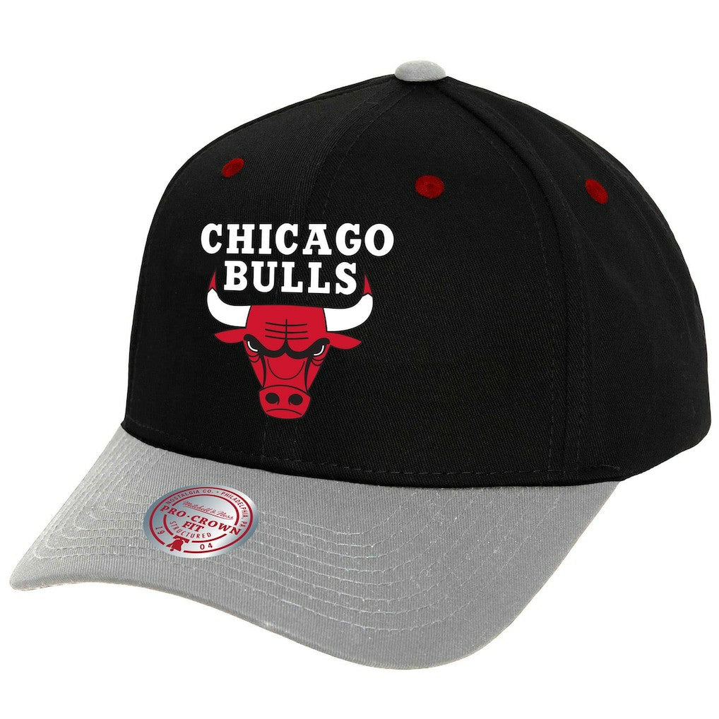 Mitchell & Ness - Chicago Bulls Pro Crown Adjustable Hat - Black/Gray