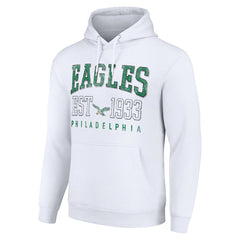Philadelphia Eagles Starter Unisex Throwback Logo Pullover Hoodie White - NFL