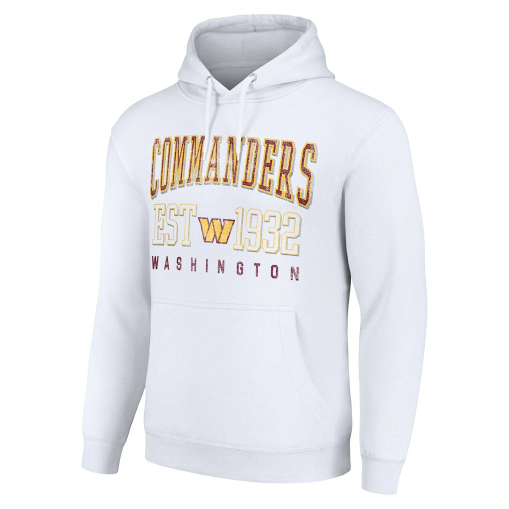Washington Commanders Starter Unisex Throwback Logo Pullover Hoodie White - NFL