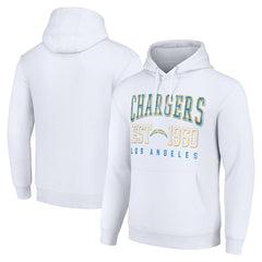 Los Angeles Chargers Starter Unisex Throwback Logo Pullover Hoodie White - NFL