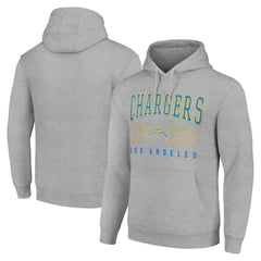Los Angeles Chargers Starter Unisex Throwback Logo Pullover Hoodie Heather Gray - NFL
