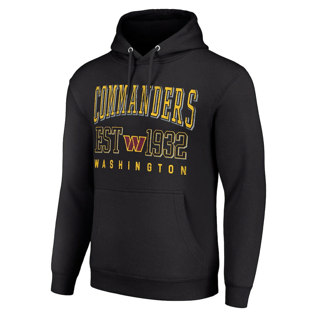Washington Commanders Starter Unisex Throwback Logo Pullover Hoodie Black - NFL
